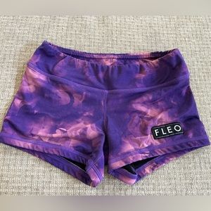 FLEO CROSSFIT PURPLE SHORT  original mid rise XS 3.25”